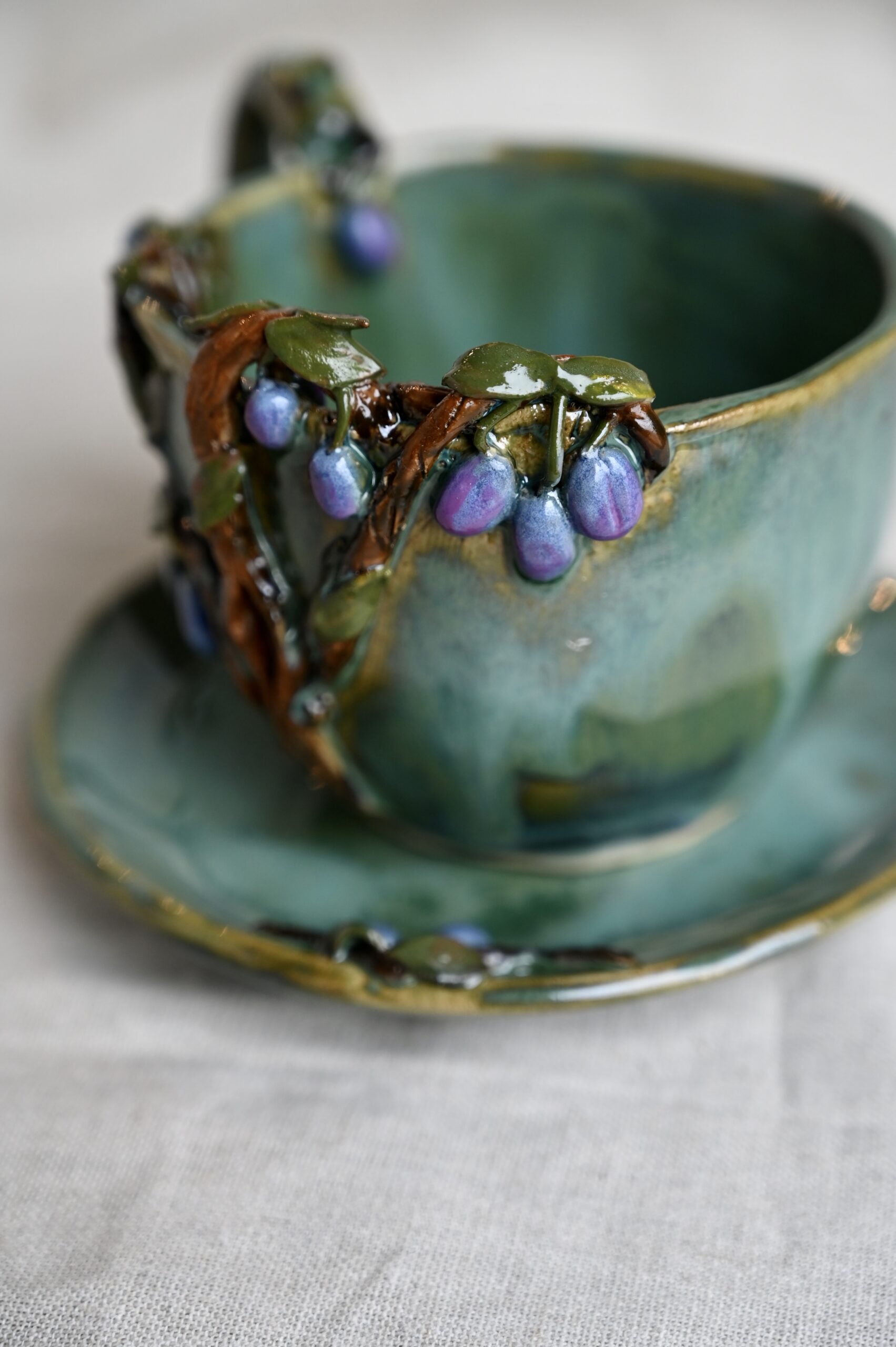 💜 Filiżanka „Kocham śliwki”